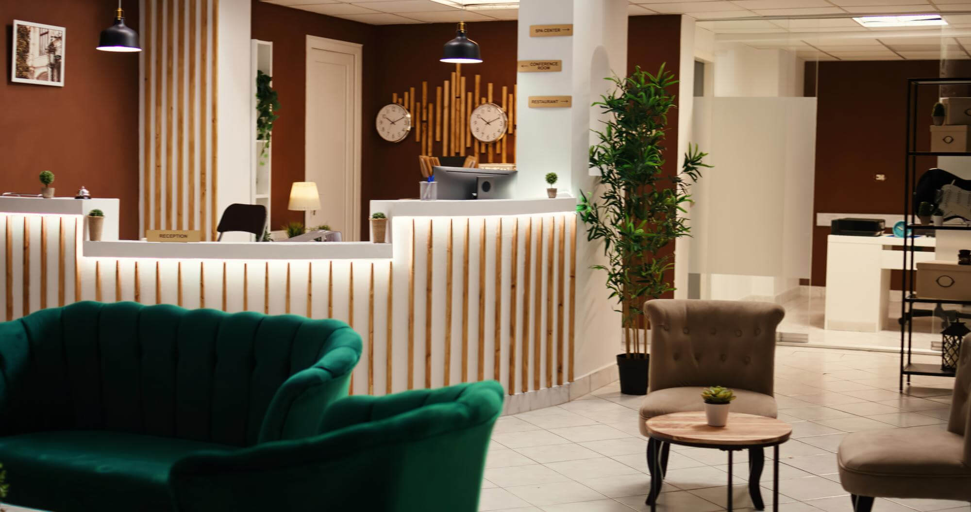 Salle de réception premium Émeraude